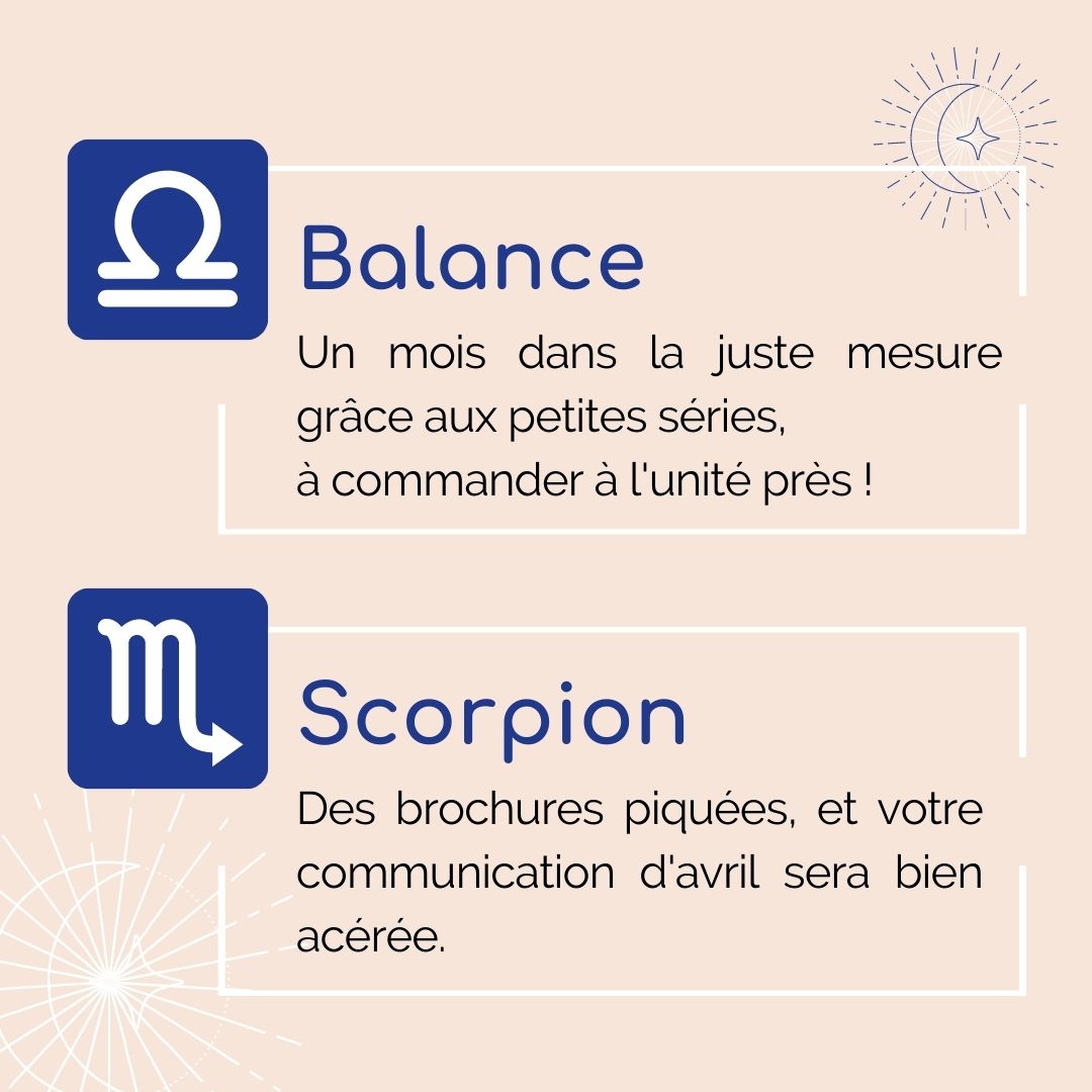 Astroprint - balance et scorpions